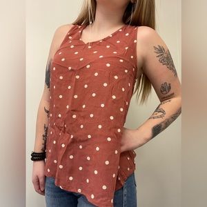Polka dot tank top size S